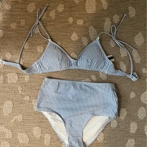 JCrew seersucker swim suit! Never worn!